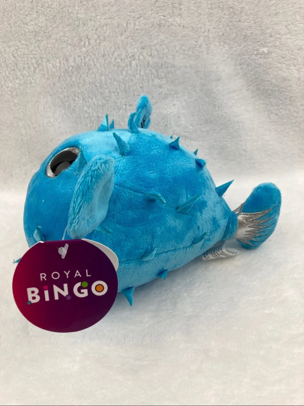 Royal Caribbean Royal Bingo B3 Puffer Fish Plush Stuffed Animal Toy NWT 7”